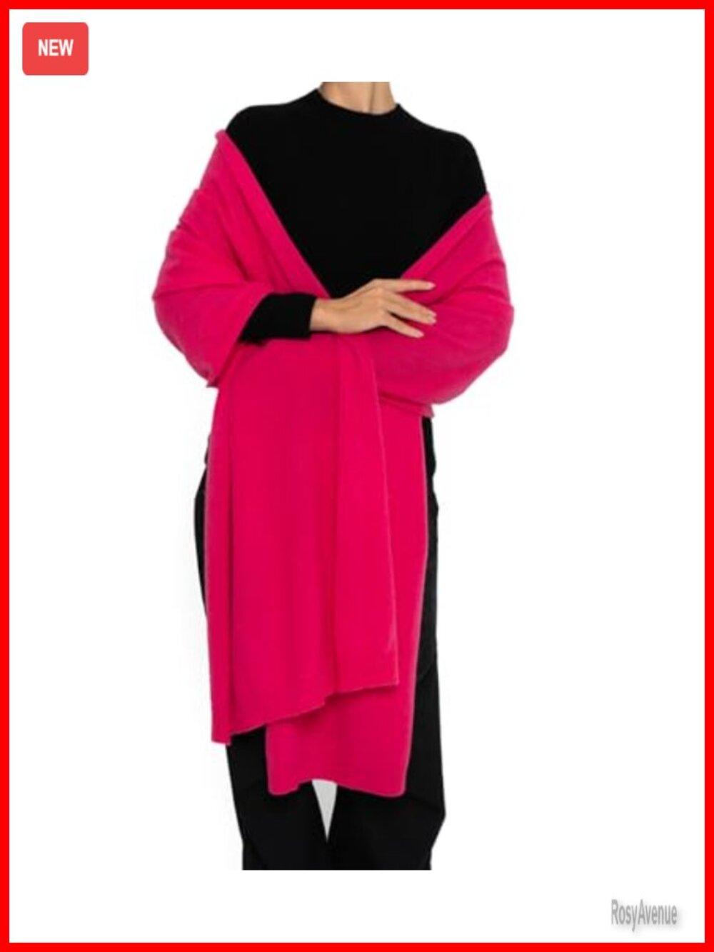 Oversized Cashmere Wool Shawl Wrap Solid Pashmina Stole Scarf Gift Box